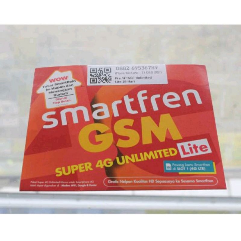 KARTU PERDANA KOUTA SMARTFREN UNLIMITED 1 BULAN