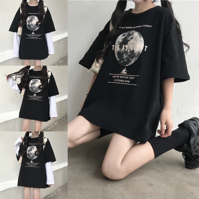 [CLEARANCE SALE] OVERSIZE TEE TSHIRT ATASAN UNISEX WANITA KAOS CEWEK  MX991