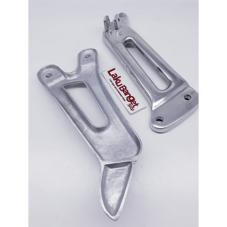 BOSTEP FOOTSTEP FUSTEP PUSTEP DUDUKAN KAKI PIJAKAN KAKI  BELAKANG YAMAHA RX KING ALUMUNIUM POLES