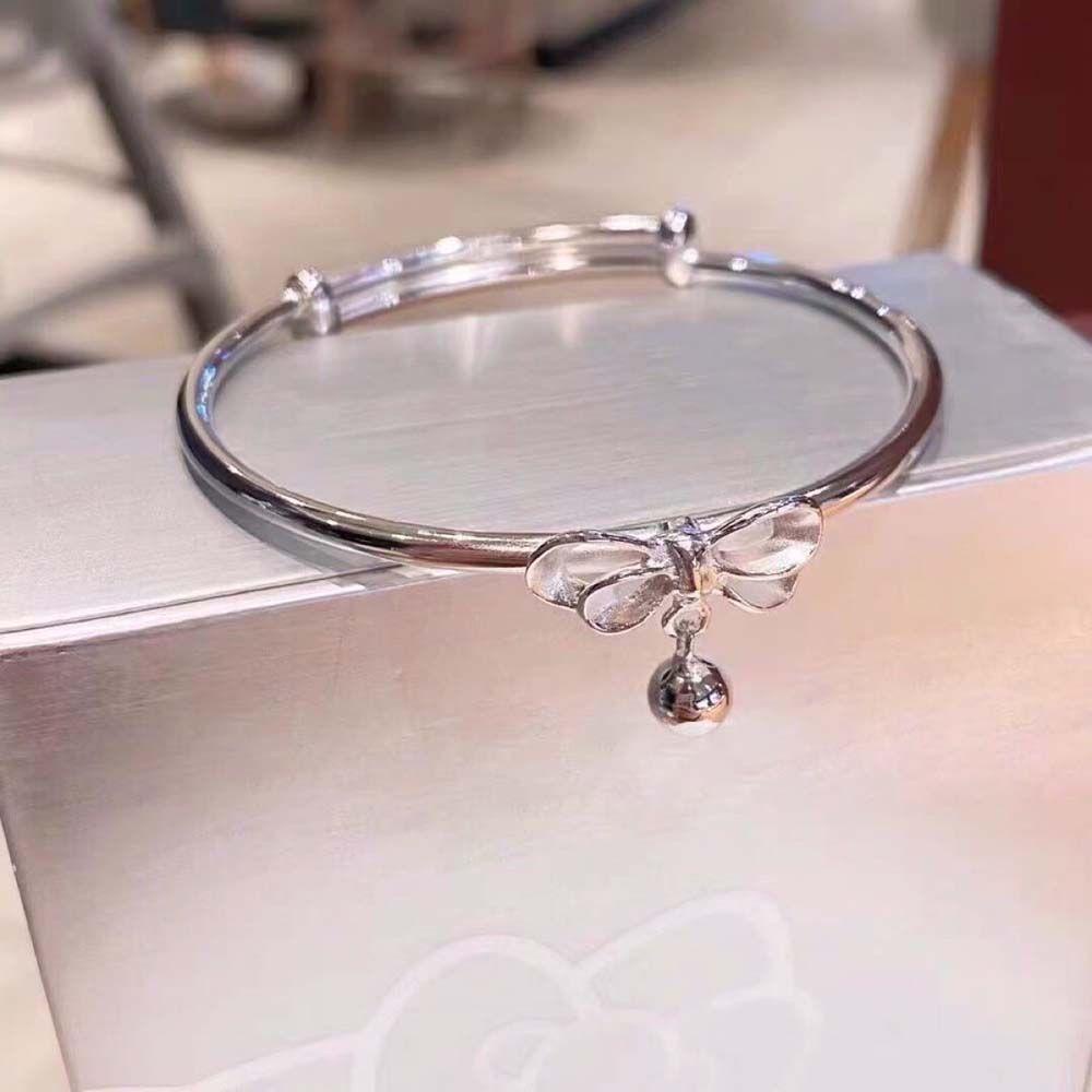 Mxbeauty Gelang Wanita Kepribadian Aksesoris Perhiasan Unik Dengan Hiasan Busur Lonceng Gelang Korea