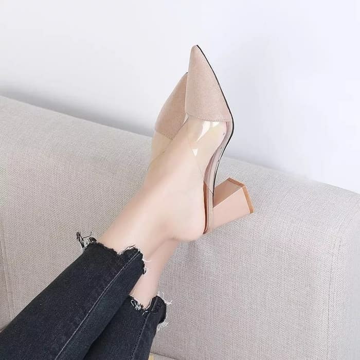 NunuLisaTan MILANO - Termurah High Heels Hak Tahu 2 Warna Hitam Mocca