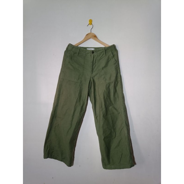 Urvin Olive Army Pants celana og 107 made in japan