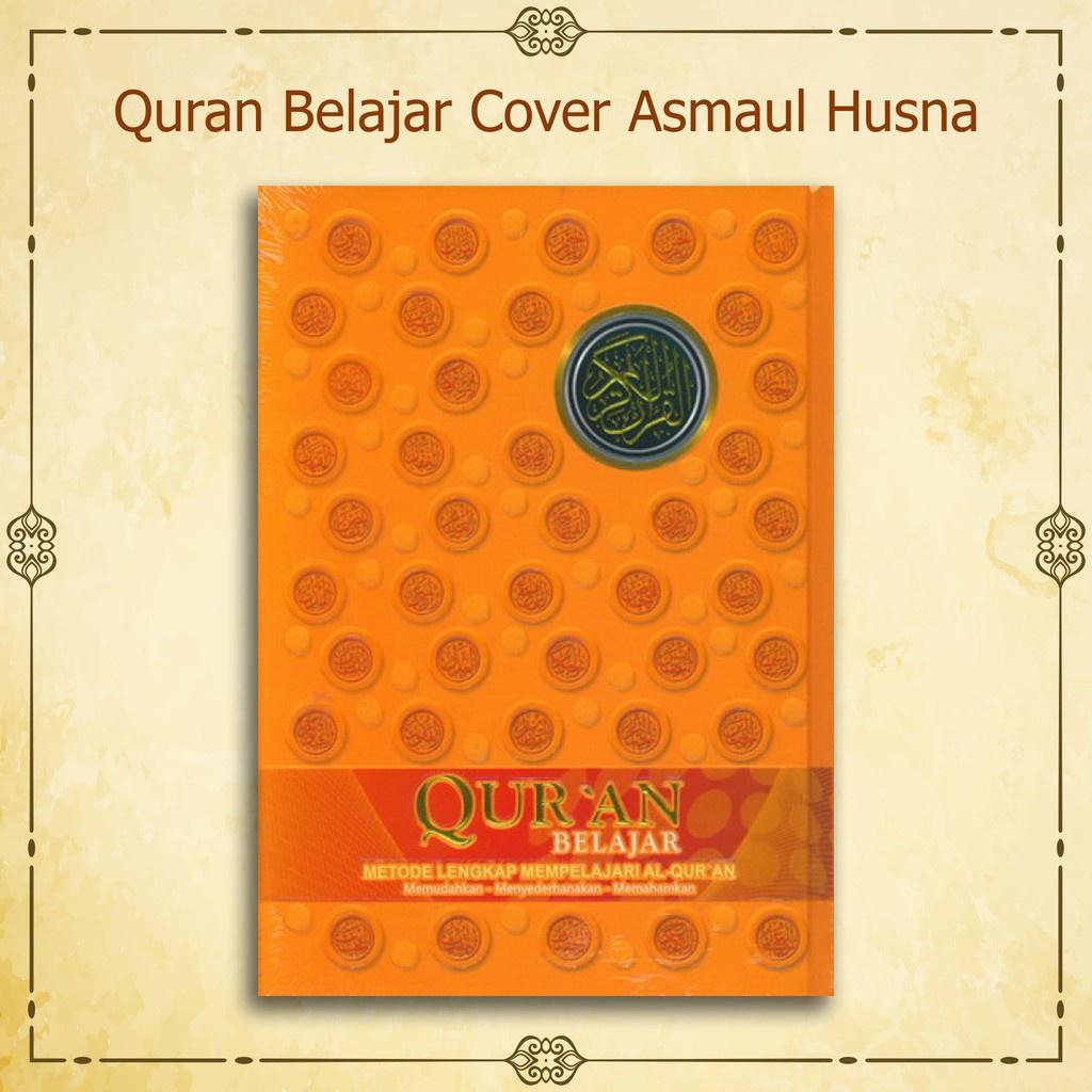 kitab alquran promo / Al Quran Belajar Cover Asmaul Husna Warna Orange