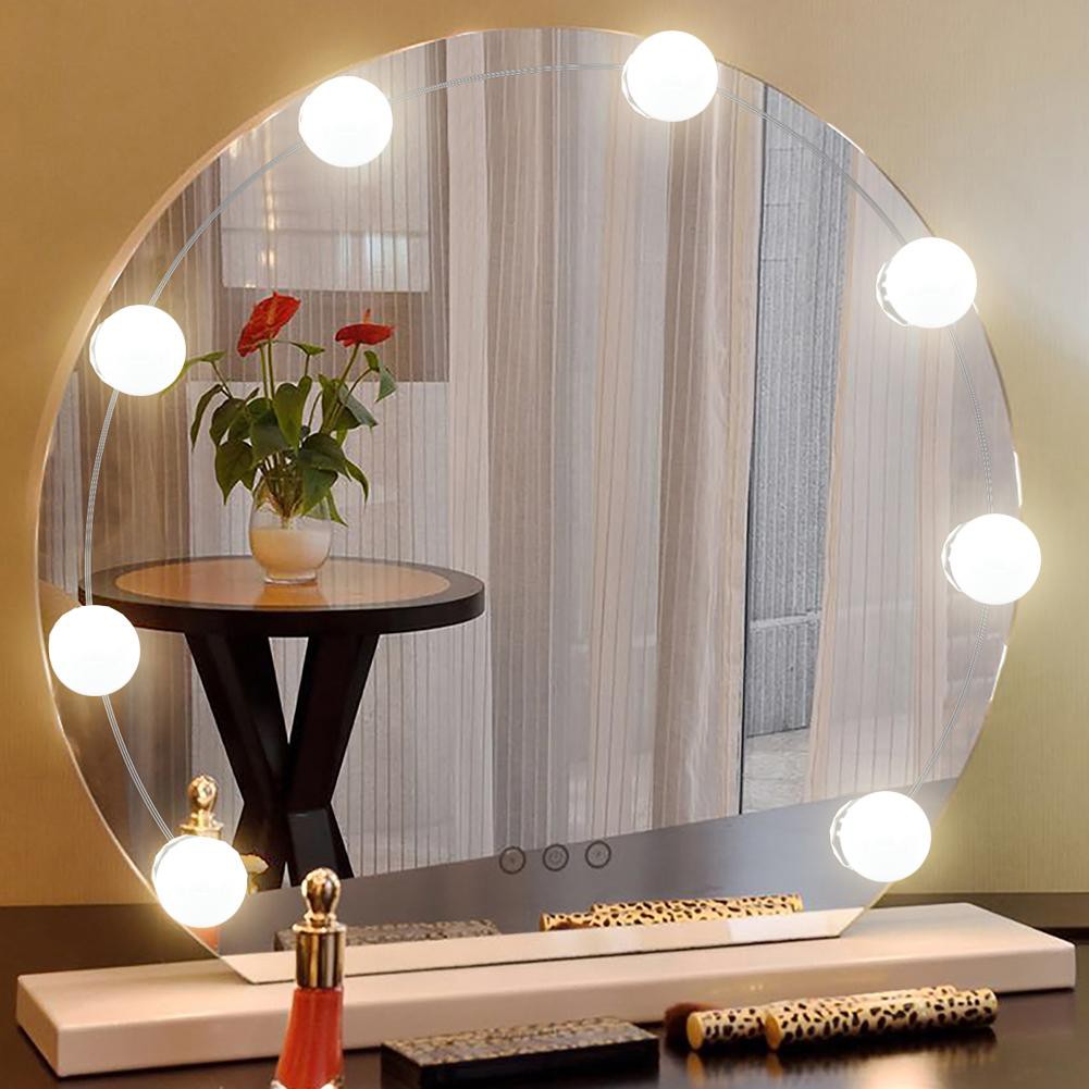 12v Makeup Mirror Light Bulb Hollywood Vanity Lights Stepless Dimmable Wall Lamp 10 Bulbs Kit For Shopee Indonesia