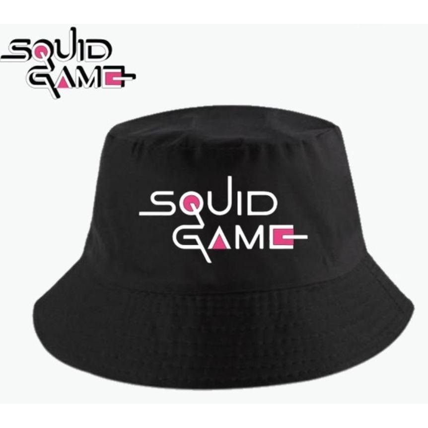 Topi Bucket Dewasa Bulak Balik Sablon  Huruf Korea