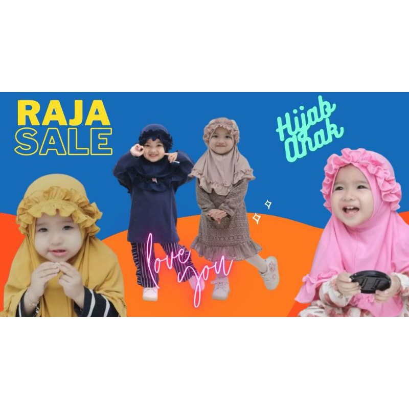 Jilbab Kriwil 1-3 Tahun Hijab Anak Kerudung Anak Kerudung Bayi Kerudung lucu kerudung simple