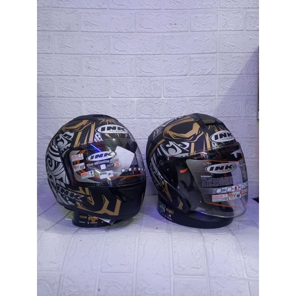 HELM COUPLE INK DYNAMIC #3 DAN INK CL MAX #8 MOTIF BLACK MATT GOLD ORIGINAL