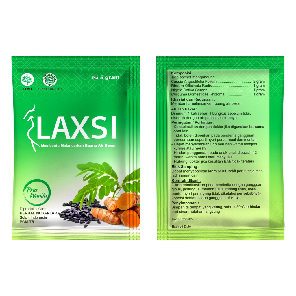 Laxsi Peluntur Lemak Pelangsing Susut Perut / Obat Herbal Pelancar BAB Buang Air Besar - 10 Pcs