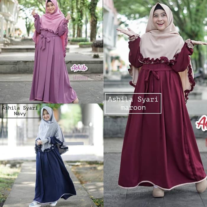 MY GAMIS SET MURAH / KHIMAR / HIJAB SYARI / GAMIS BUSUI : ASHILA SYARI