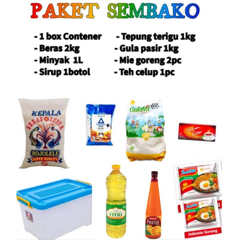 PAKET SEMBAKO KONTAINER/ PAKET MUNGGAH SEMBAKO/ PAKET SEMBAKO LENGKAP