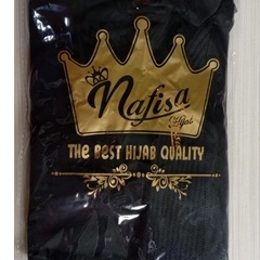 Jilbab Instan Nasra Rempel By Nafisha Hijab-HITAM