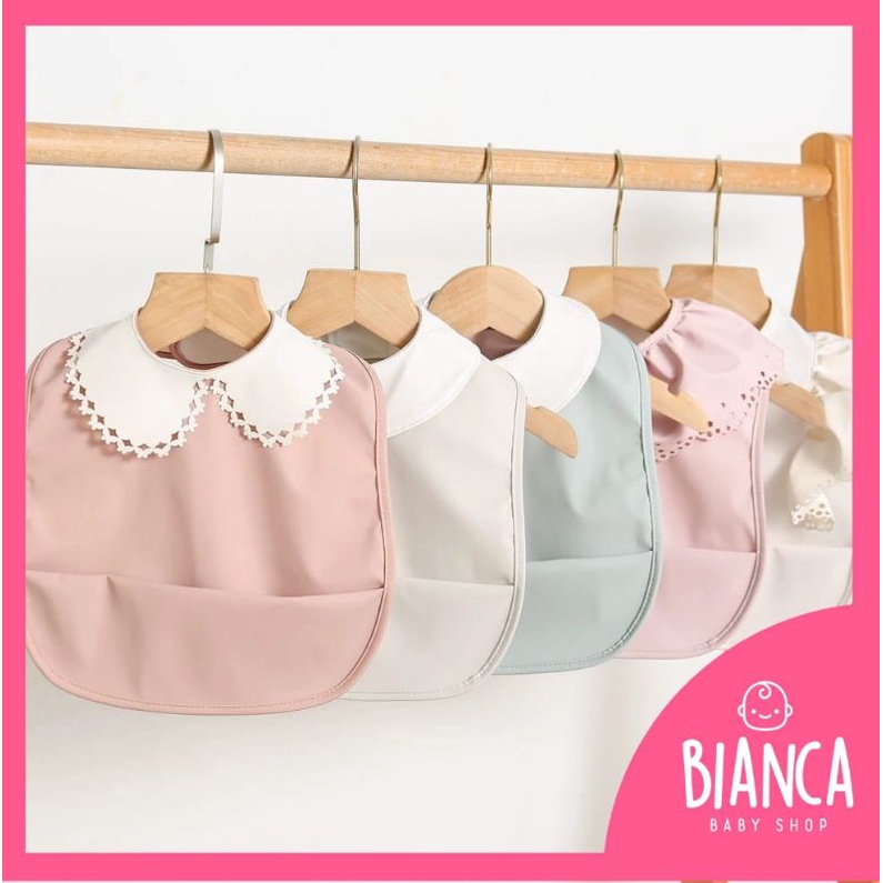 BIANCA - Bibs Kecil Anak / Celemek Anak Premium Denmark COLLAR RUMBAI