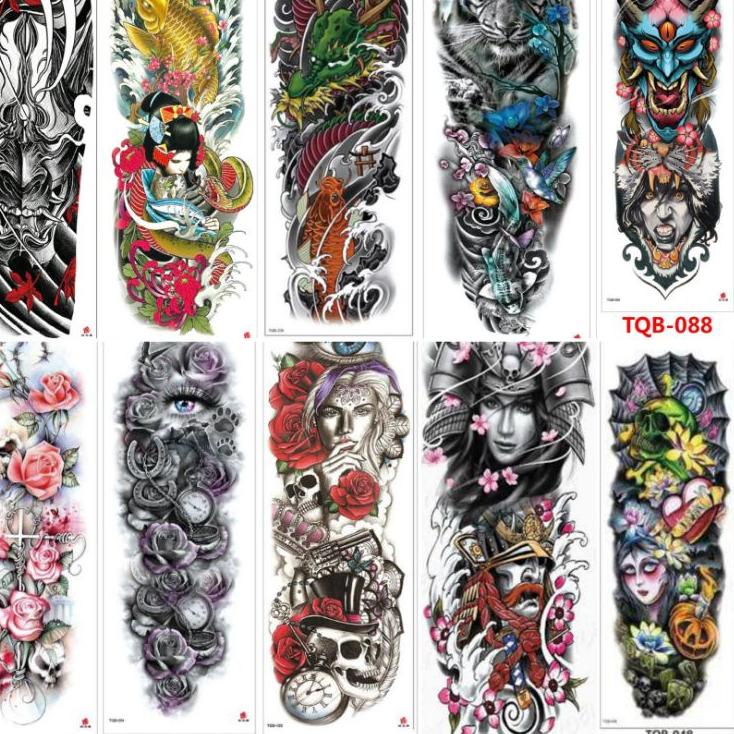 [69] Tato Temporery Full Tangan 3D tahan air(tatto sementara) FULL VARIASI [to -389]
