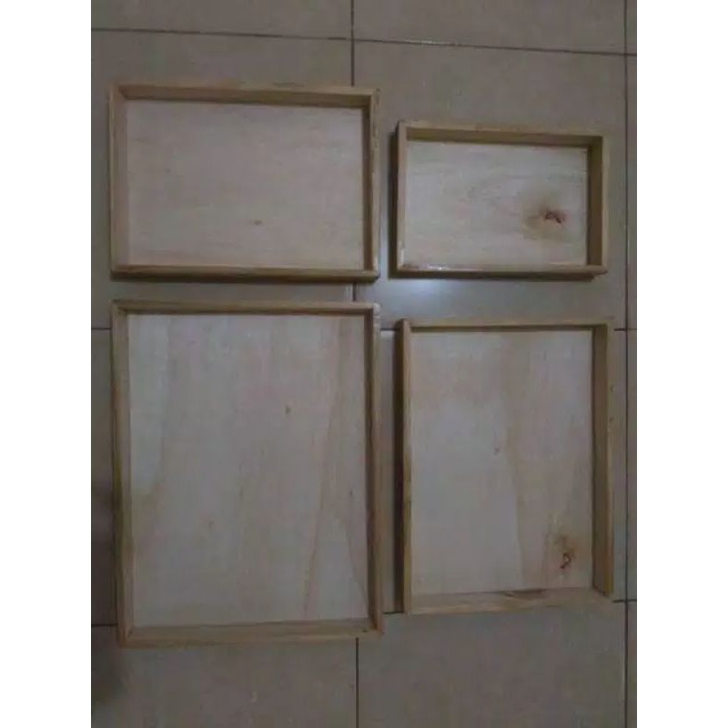 KOTAK HANTARAN SET ISI 4 KAYU JATI BELANDA