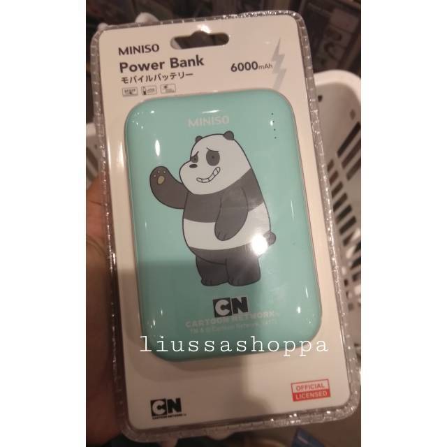 Powerbank Miniso 6000mah - We Bare Bears