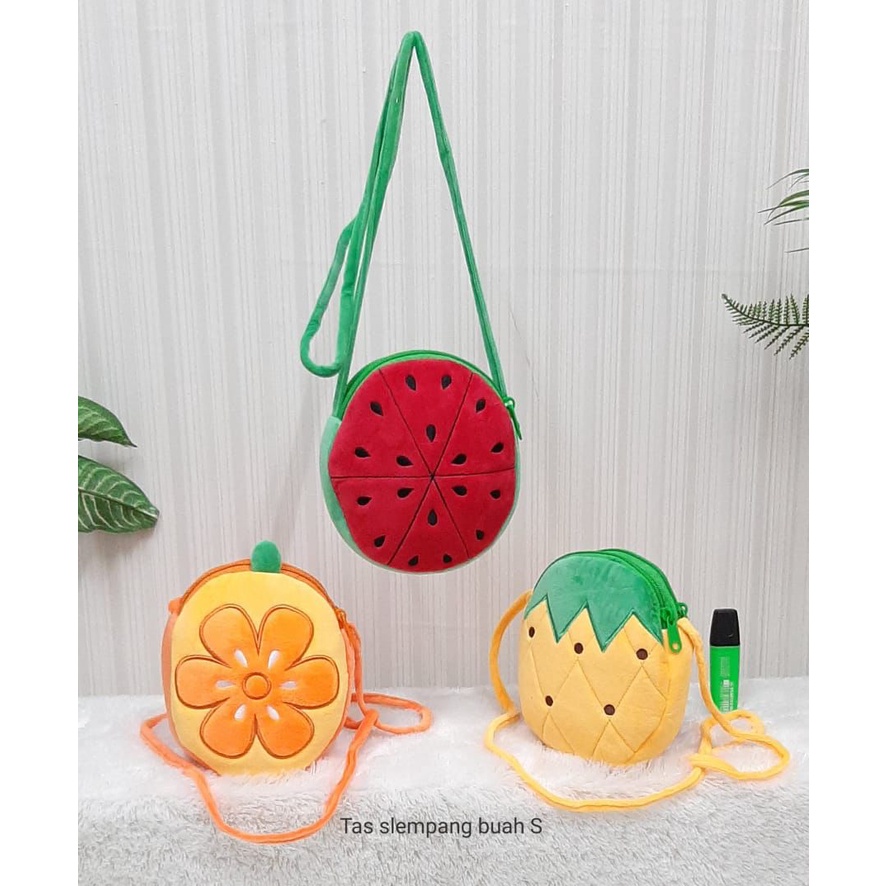 Tas Slempang Buah Ukuran S Nanas Jeruk Semangka Fruit