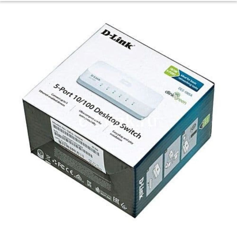 D-Link DGS-1005A Switch 5 Port Gigabit Plastic DGS-1005C Gigabit Plastic