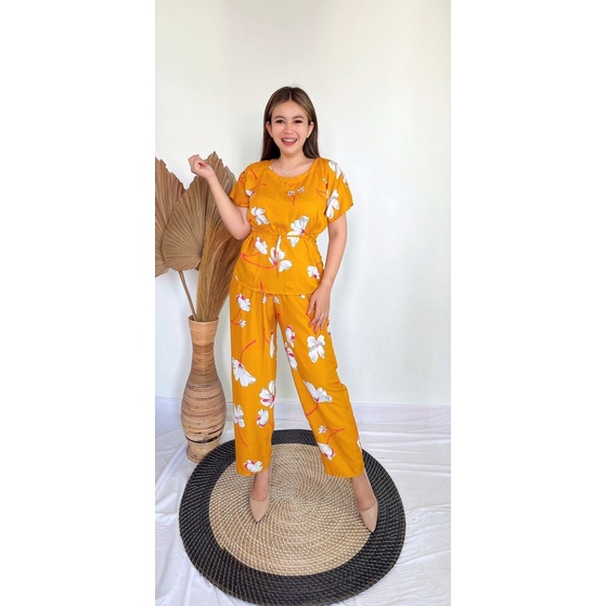 Daster Babydoll Panjang Bali-BD - LYLIA MUSTARD