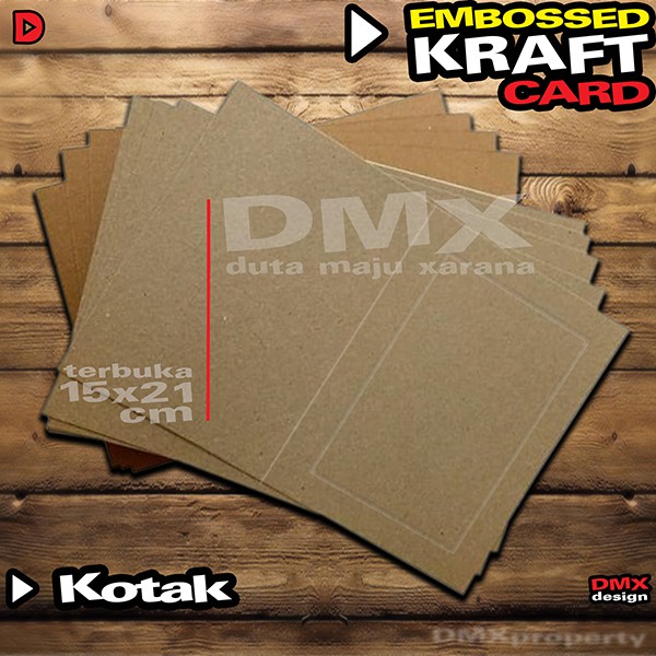 

Kartu Ucapan / Thank You Card / Kartu Kraft / Embossed Card / Gift Card