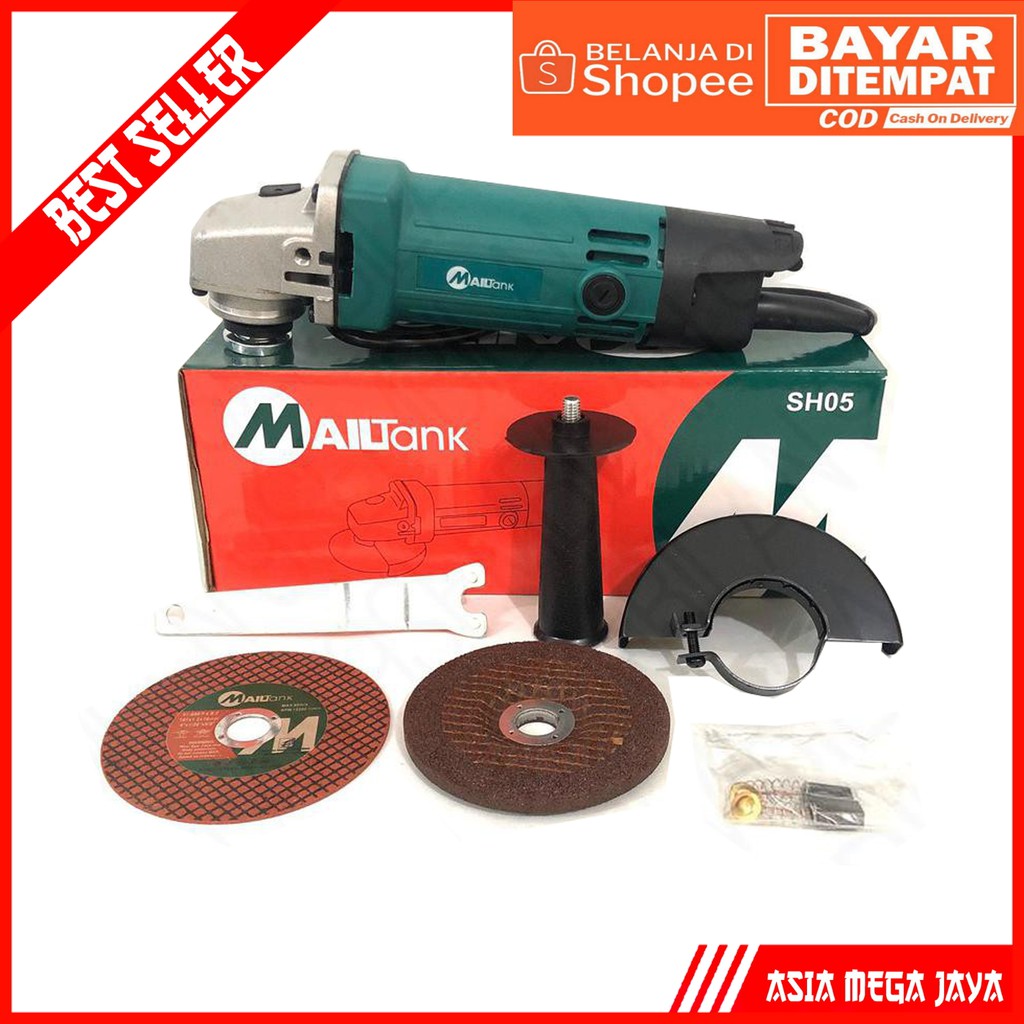 BISA COD!!!Gerinda MailTank Angle Grinder SH05 4 Inch - Mesin Gerinda Tangan SH-05