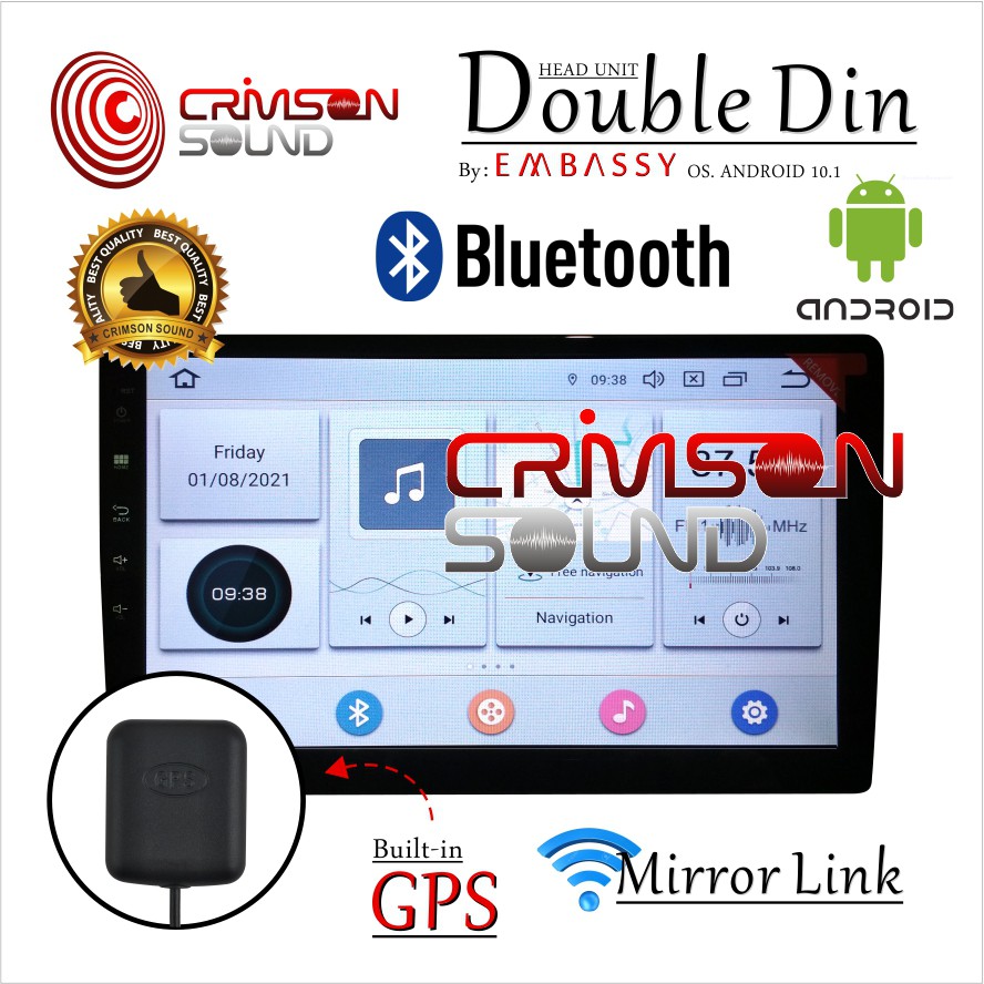 HEAD UNIT EMBASSY ANDROID 10 Inch ANDRO