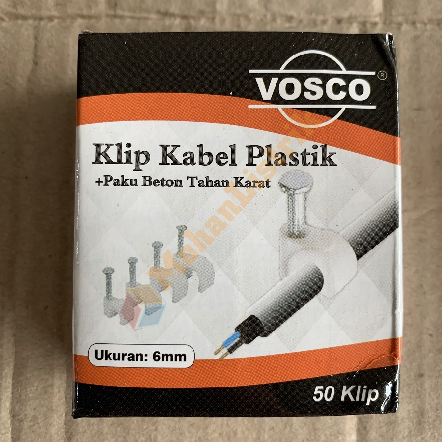 Klip Kabel Vosco Klem Kabel Beton Sadel Beton Vosco 6mm