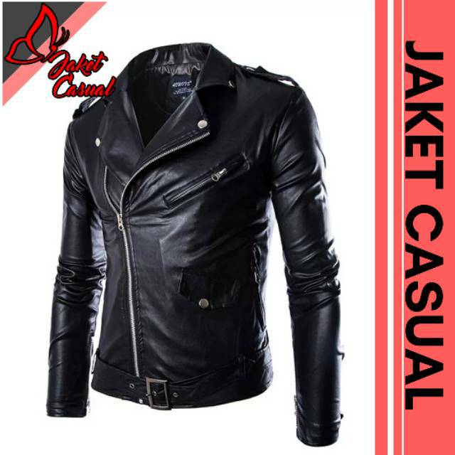 (NEW TREN) Jaket Kulit Mondy AJ /Bigsize/Size S M L XL 2XL 3XL 4XL 5XL