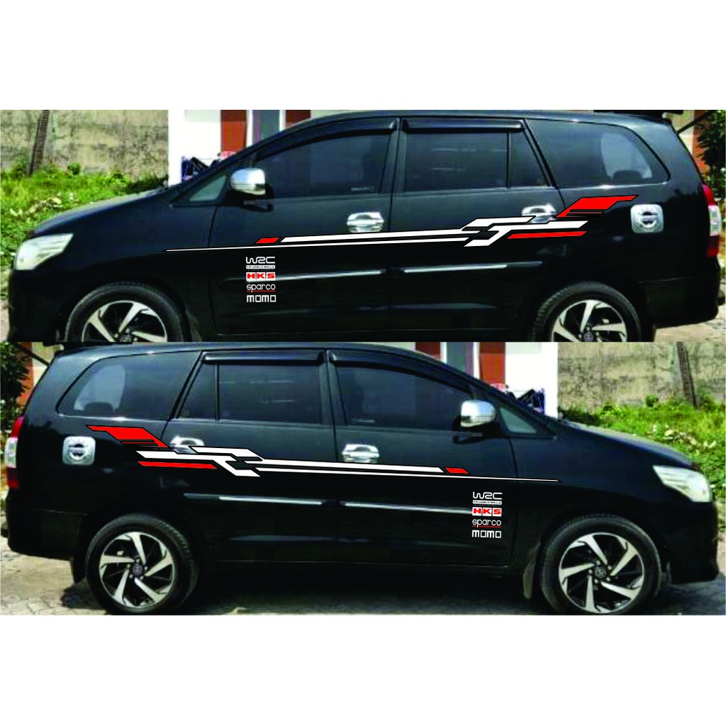 promo stiker mobil innova cutting stiker mobil innova stipe mobil innova stiker terbaru cutting mobi