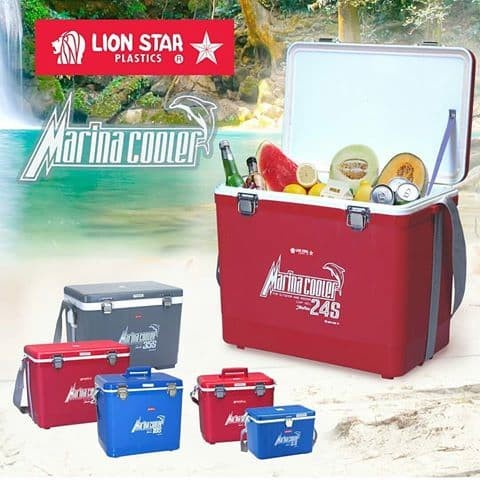 Marina 24 Cooler Box Besar Lion Star 22 Liter Kotak Pendingin Minuman Kaleng Makanan Nugget Sosis Ayam Sapi Ikan Salad Sayur Es Krim Cake Tart Es Batu