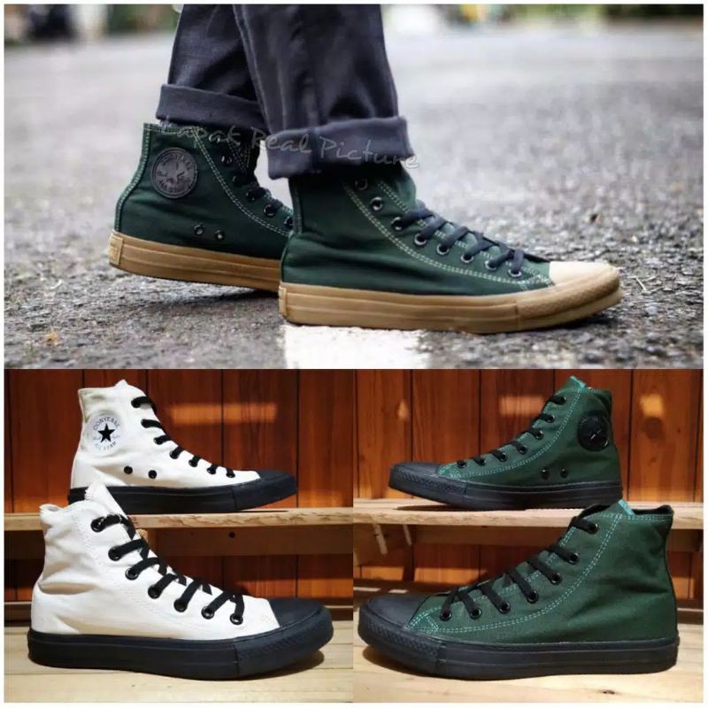 Converse boot black white