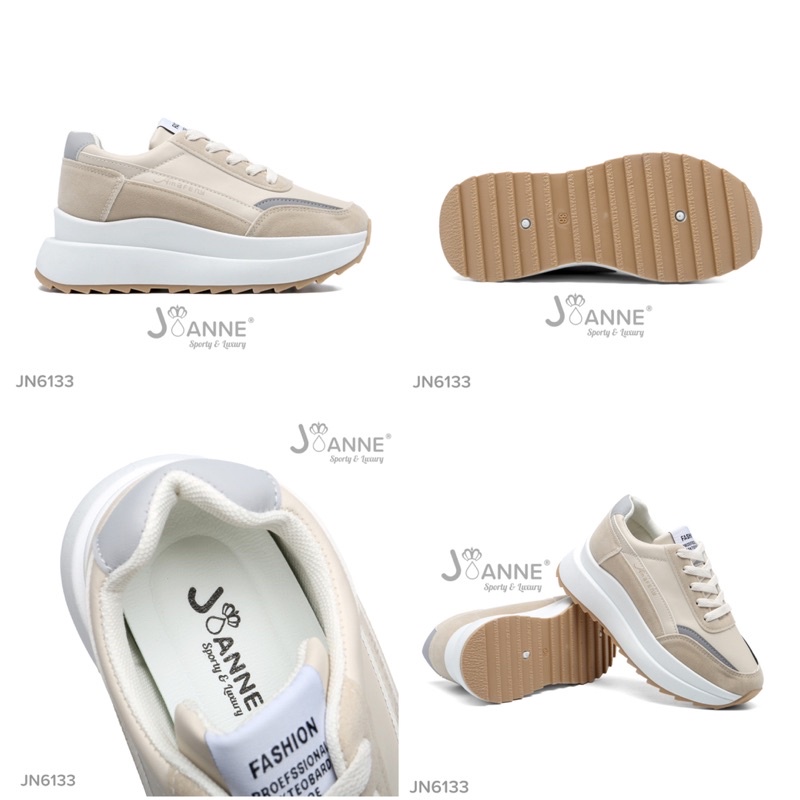 RESTOCK! [ORIGINAL] JOANNE Highsole Sporty Sneakers Shoes Sepatu Wanita #JN6133