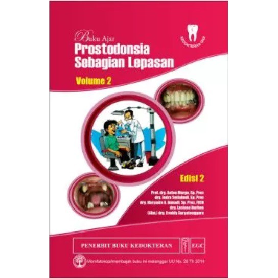 Buku ORIGINAL - Buku Ajar Prostodonsia Sebagian Lepasan Volume 2 Edisi 2 Anton Margo EGC