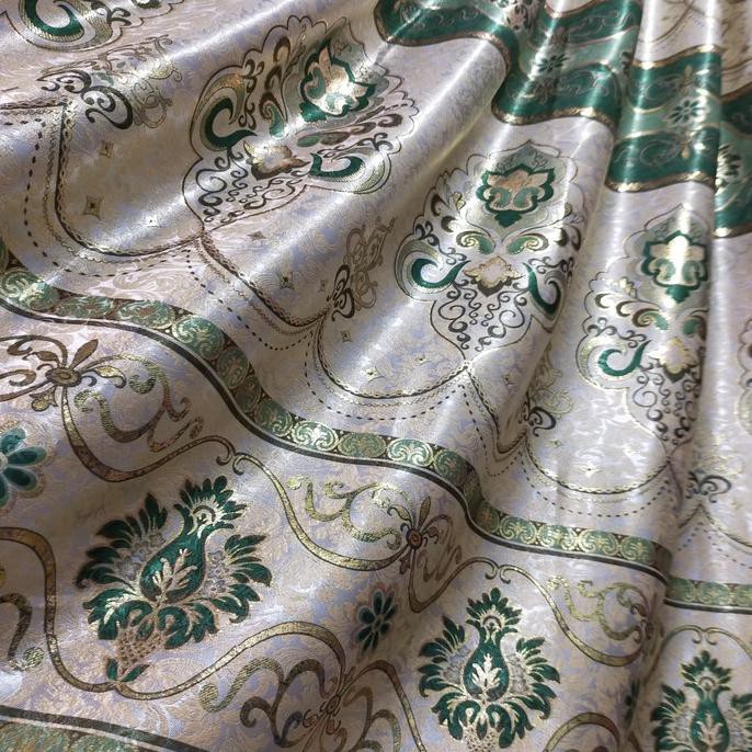 Gorden Blakcout Bludru Motif Batik Ijo Gorden Mewah Gorden Bagus Valleyolshop