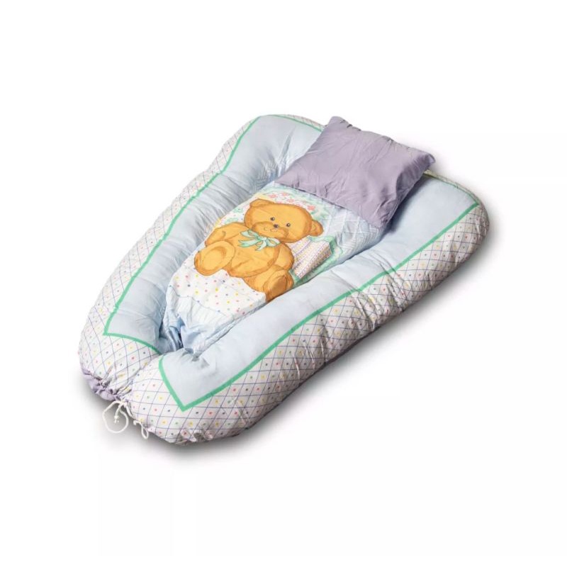 tempat tidur bayi Dunlopillo Baby Nest white bear