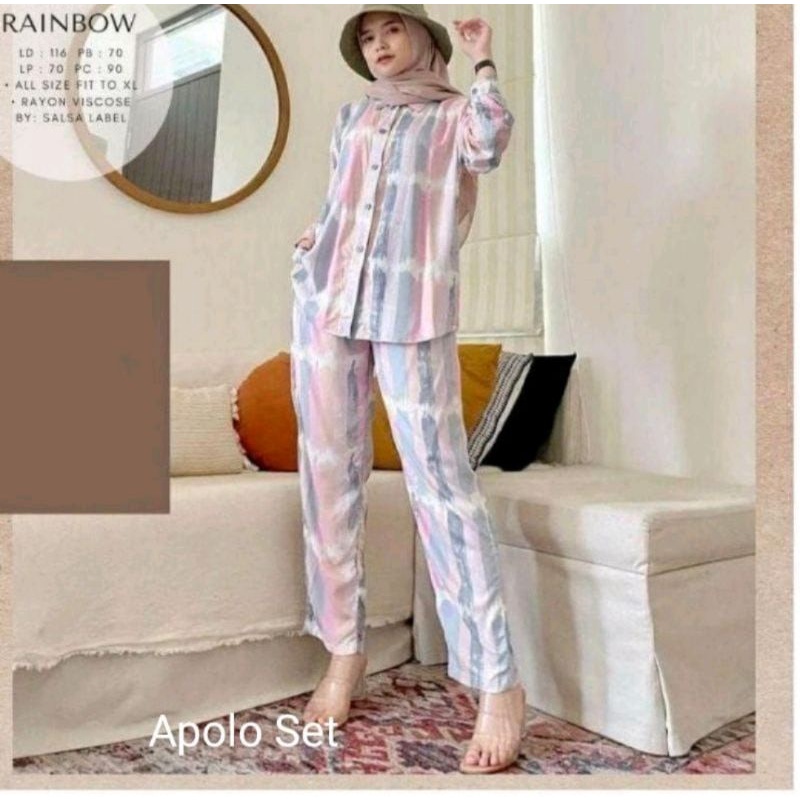 SETELAN WANITA MOTIF BANGKOK | SETELAN WANITA RAYON MOTIF | SETELAN WANITA RAYON