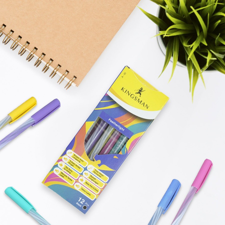 

Pulpen Kingsman 1 Pcs Satuan Anti Nyandet Lebih Lancar Licin Pakai Sampai Habis Stationery Alat Tulis Menulis Peralatan Perlengkapan Kuliah Sekolah Ospek Mos Tinta Hitam Tanpa Macet Murah Cheap High Quality Berkualitas Kualitas Bagus Tri Tunggal Malang