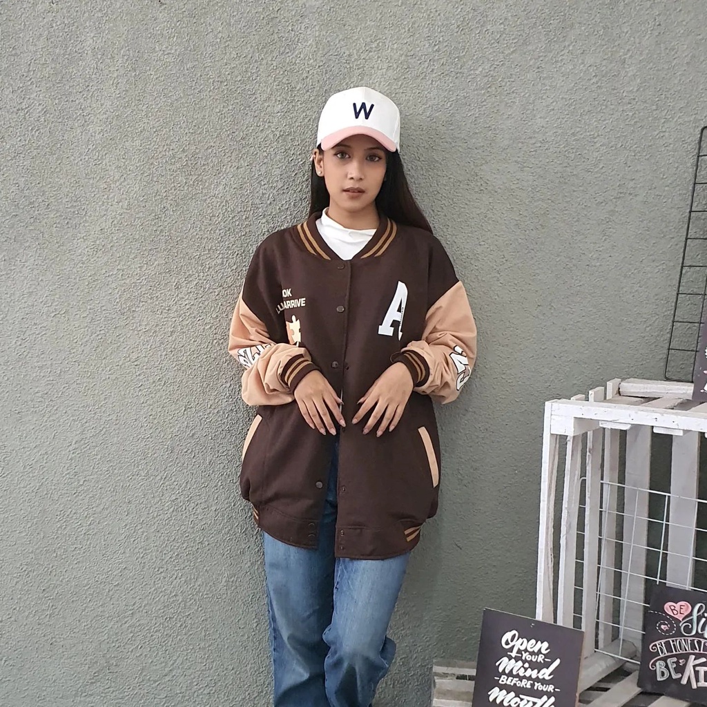 [CYC | COD] REALPICT | Outwear A Chook Baseball XXL Jacket | Fleece Hoodie Wanita Pria Trendy Murah