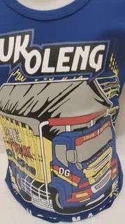  Kaos  baju truk  oleng  anak laki laki usia 1th 10th 