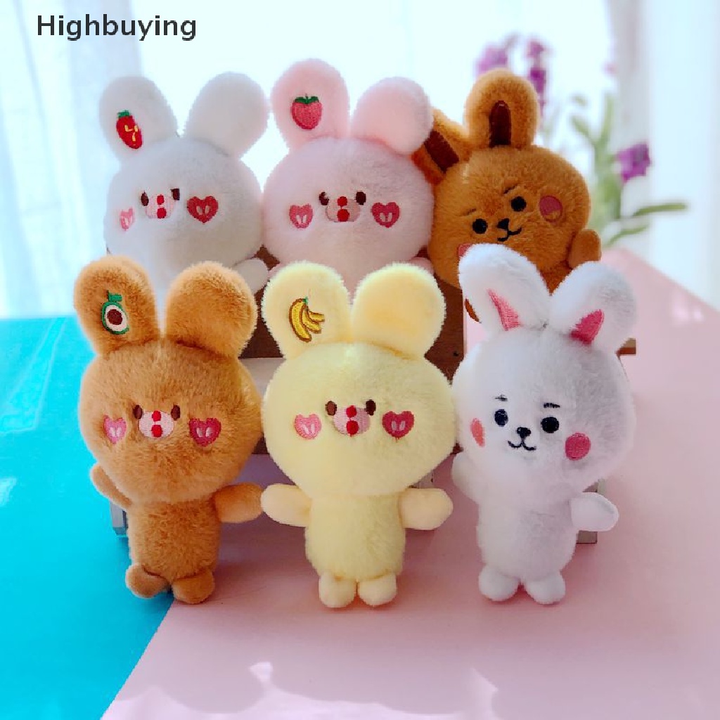 Hbid Gantungan Kunci Boneka Stuffed Plush Kelinci Mini Lucu Glory