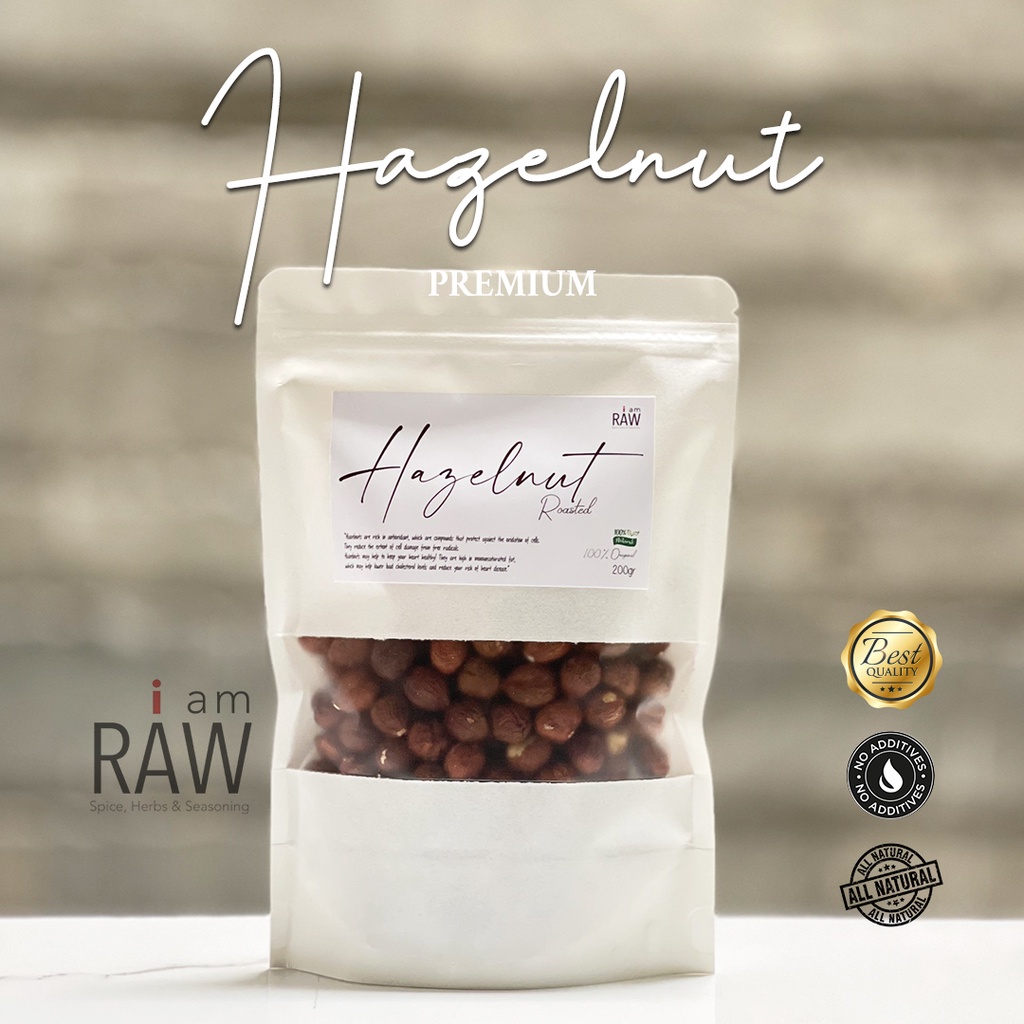 

IAM RAW KACANG HAZELNUT PANGGANG 200gr | PREMIUM HAZELNUT OVEN 200gr