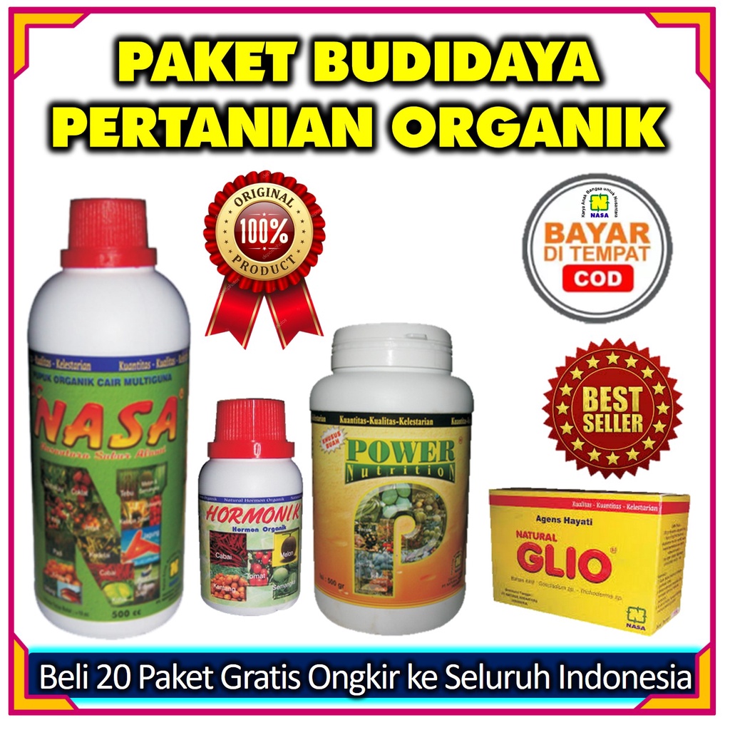 PUPUK PERTANIAN ORGANIK POWER NUTRITION GLIO POC NASA HORMONIK ORIGINAL PRODUK NASA PEMALAN