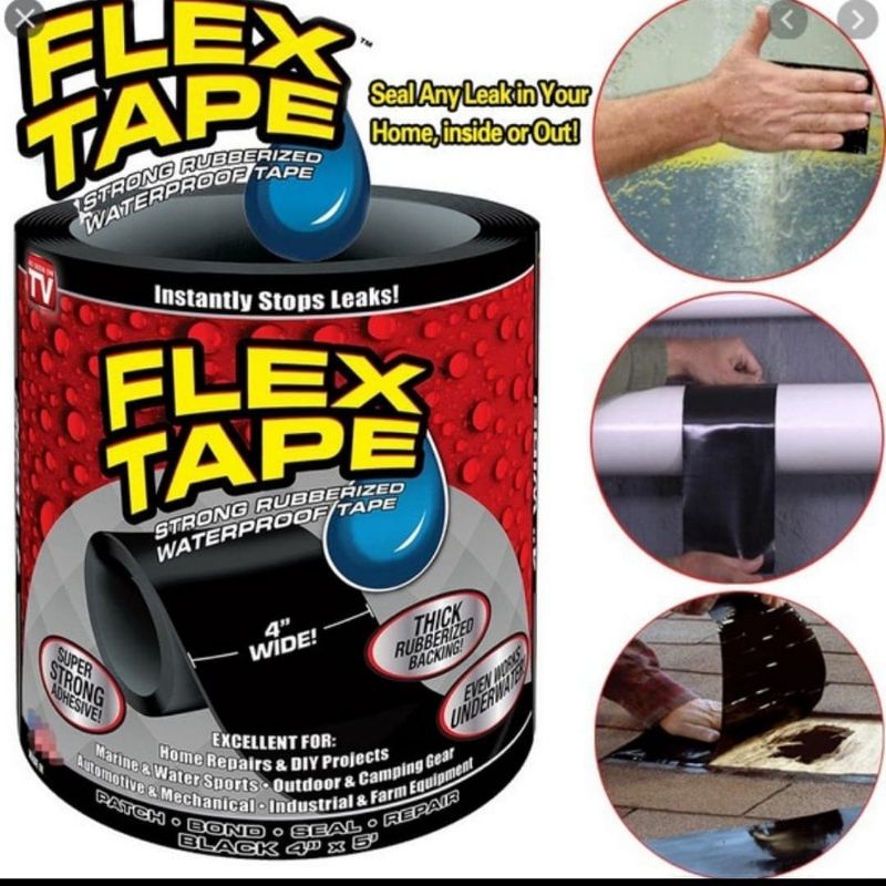 FLEX TAPE ISOLASI LAKBAN AJAIB - LAKBAN ANTI AIR SUPER KUAT