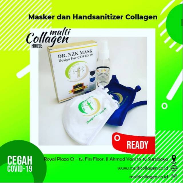 Beli Dr Nzk Hand sanitizer collagen satu dpt Gratis masker box sgt Aman best brand Award