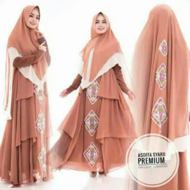 dress khimar assofa by gallery syarifah