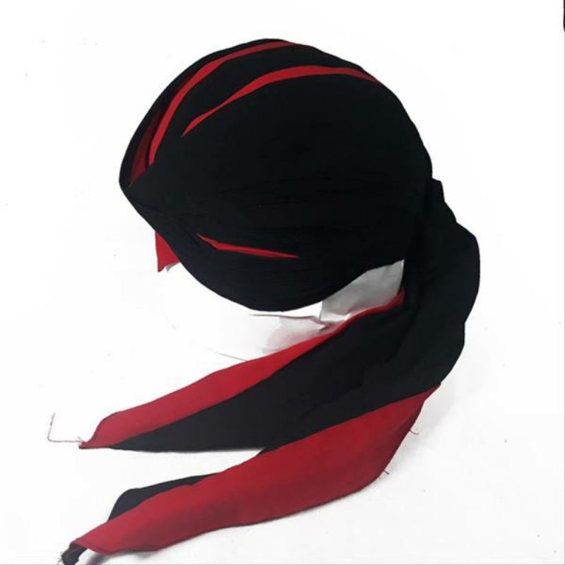 Blangkon Jogja Hitam List Merah