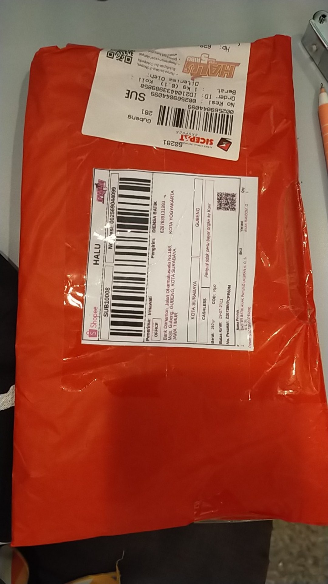 Daster Batik Anak Payung Ukuran K, O, S, M, L, Xl