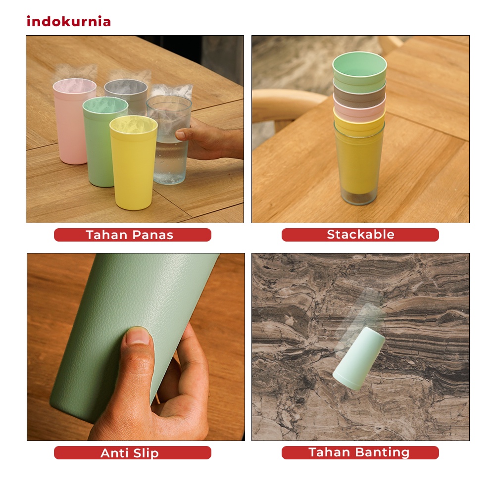 Indokurnia Gelas Gravy 500 mL Pastel