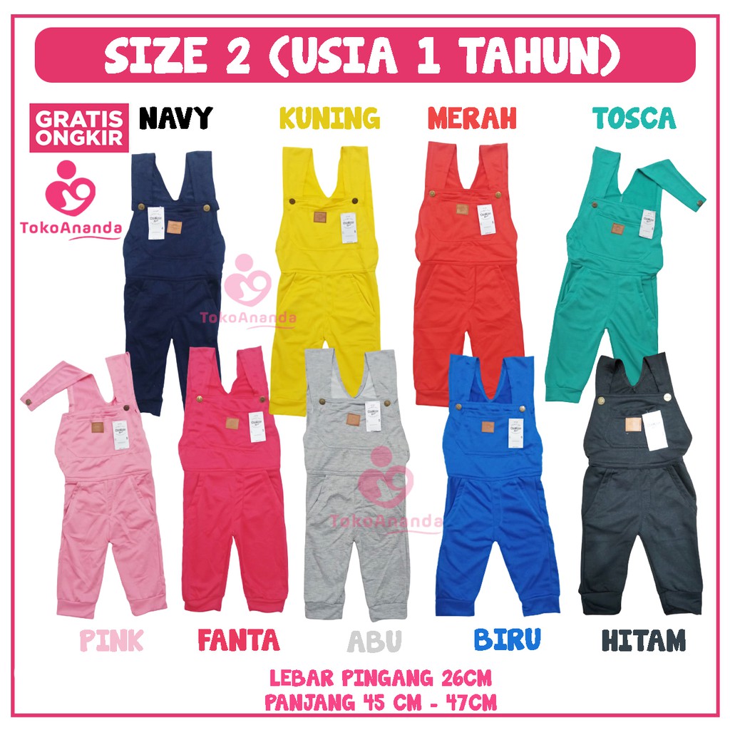 OVERALL OSKOSH PANJANG &amp; PENDEK / ECER &amp; GROSIR PREMIUM / OVERALL ANAK / OVERALL PANJANG ANAK UNISEX