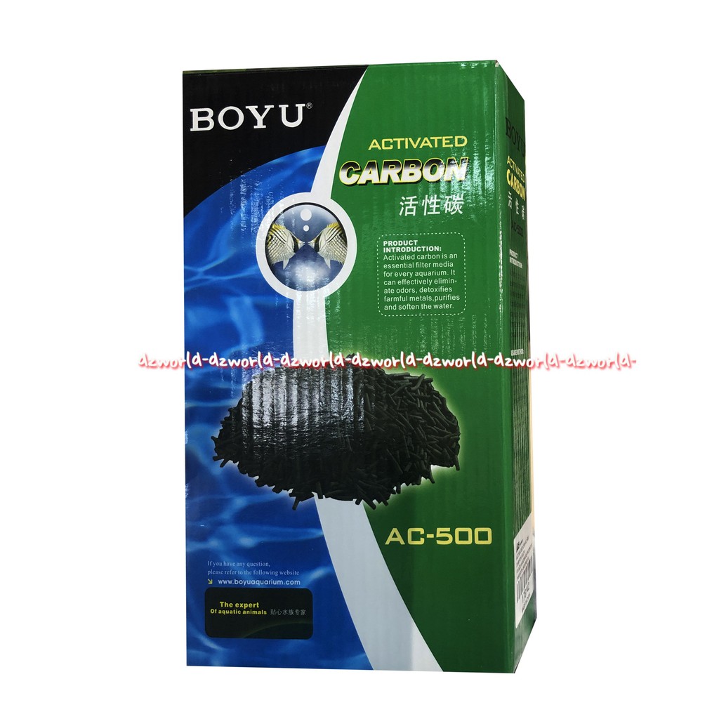 Boyu Actived Carbon Media Filter Untuk Menjernihkan Air Akuarium 500gr