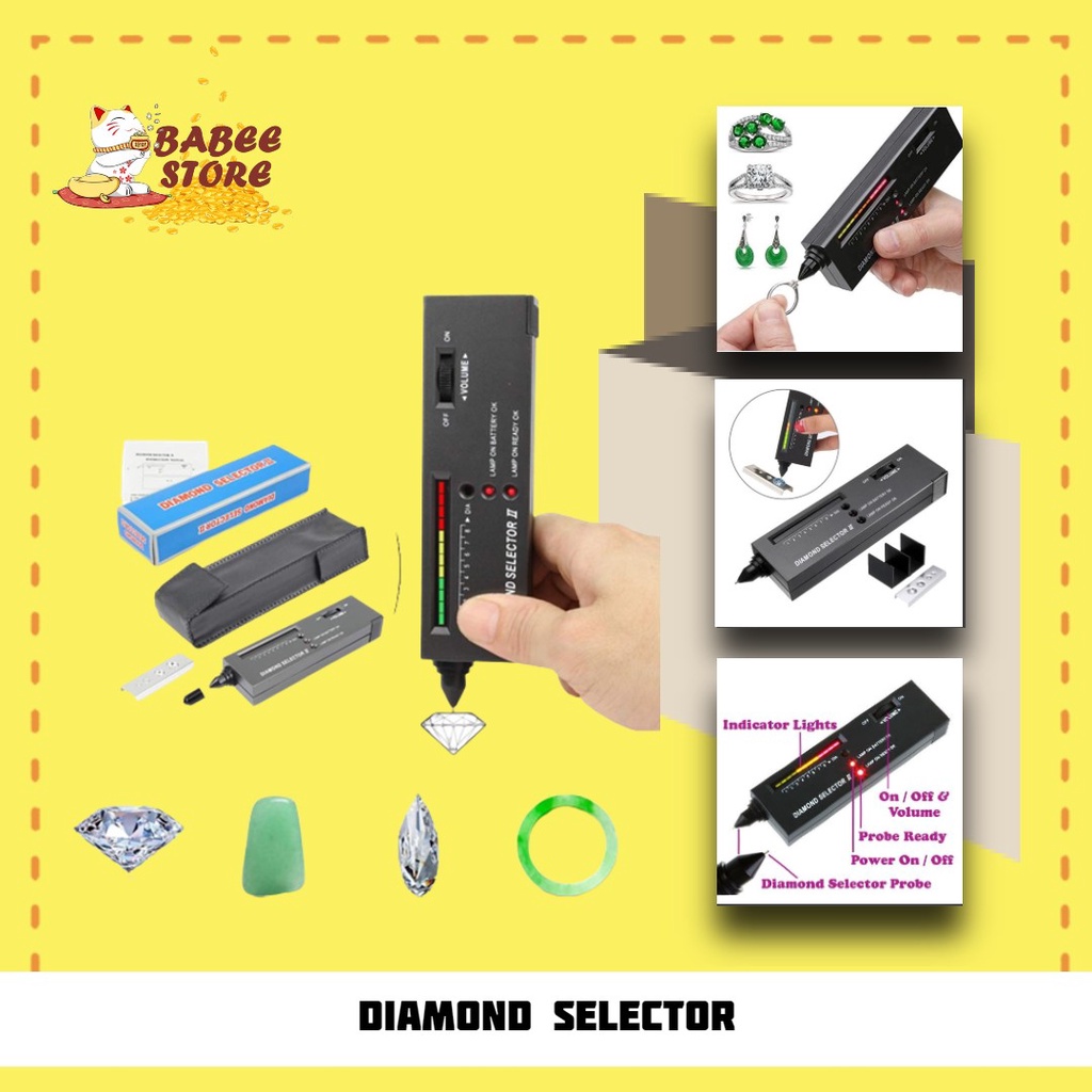 DIAMOND TESTER DIAMOND SELECTOR ALAT UJI TEST BATU BERLIAN DAN DIAMOND / ALAT DETEKSI GEMSTONE